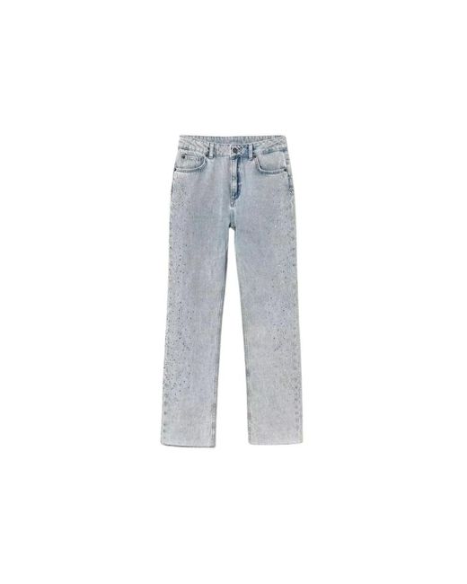 Twin Set Blue Loose-Fit Jeans