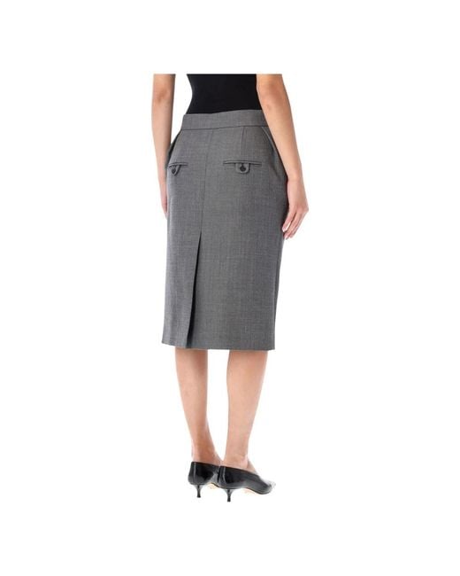 Magda Butrym Gray Midi Skirts