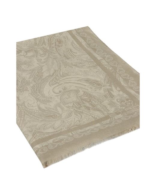Etro Natural Winter Scarves for men