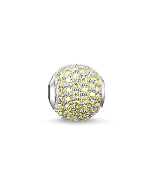 Lucky luz bead charm pendente di Thomas Sabo in White