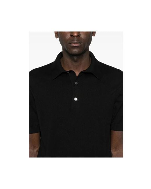 Zegna Black Polo Shirts for men