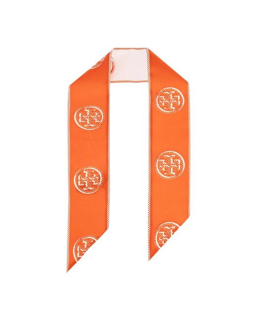 Tory Burch Orange Silk Scarves