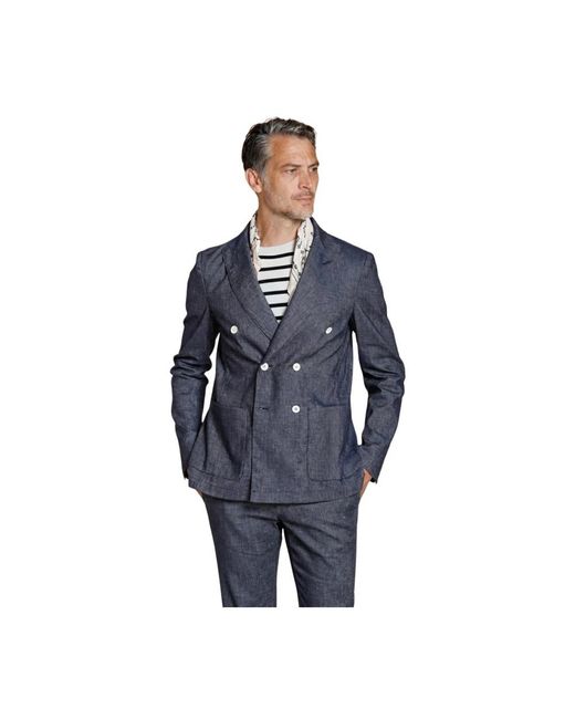 Mason's Zomer Blazer in het Blue voor heren