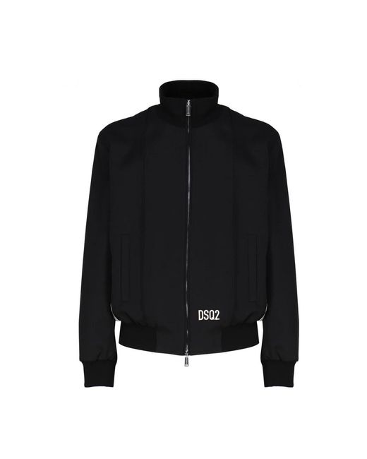 DSquared² Black Zip-Throughs for men