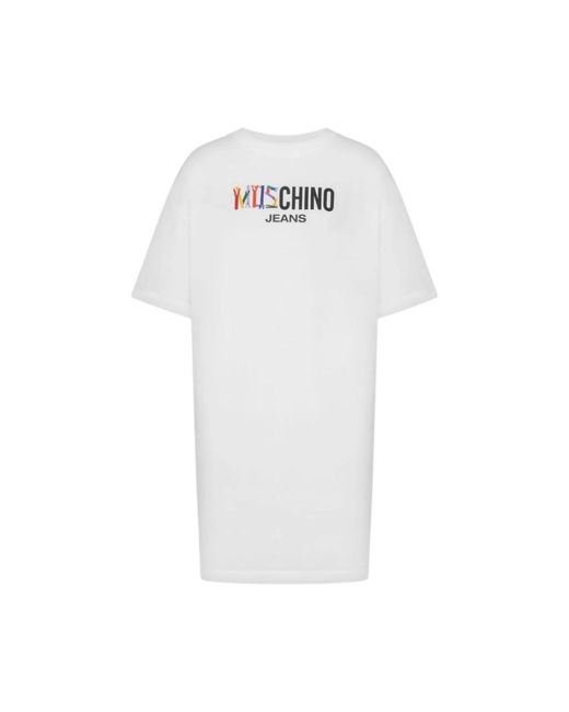 Moschino White Short Dresses