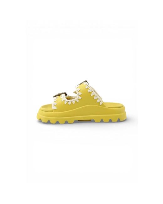 Mou Yellow Eva Slide