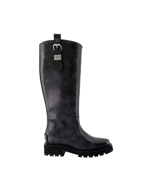 Ganni Black High Boots