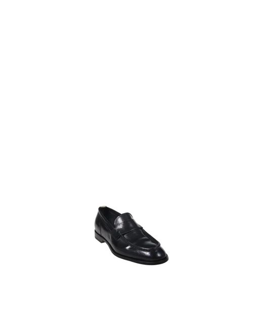 Officine Creative Black Loafers for men
