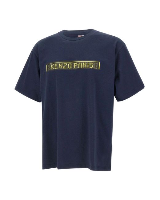 KENZO City Oversized T-Shirt in het Blue voor heren