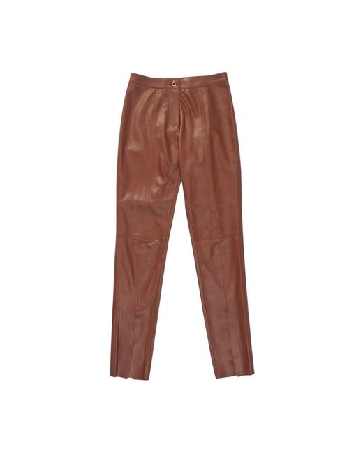 Trousers > leather trousers Aeron en coloris Brown