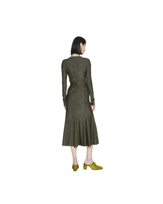 Philosophy Di Lorenzo Serafini Green Midi Dresses