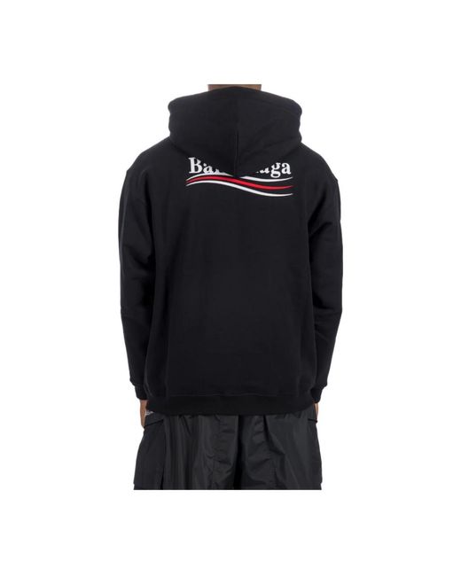 Balenciaga Logo print hoodie - schwarz in Black für Herren