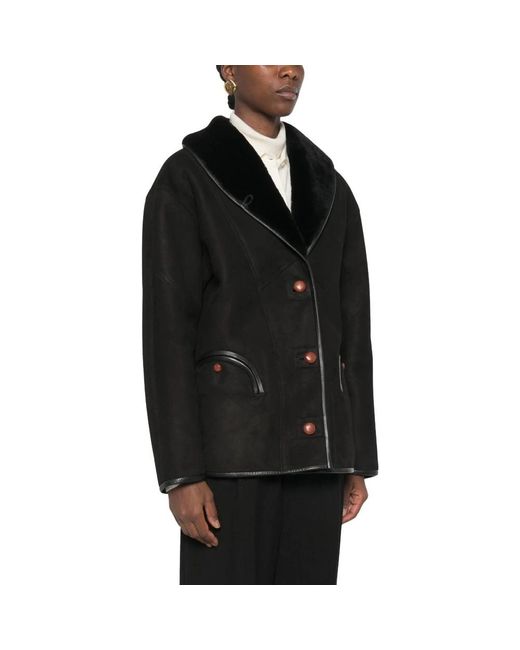 Blazé Milano Black Faux Fur & Shearling Jackets