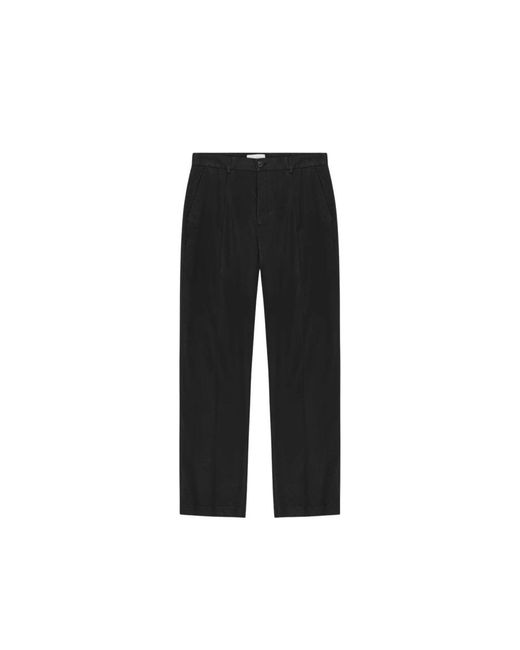 Les Deux Black Straight Trousers for men