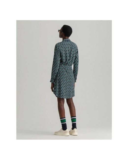 Gant Blue Shirt Dresses