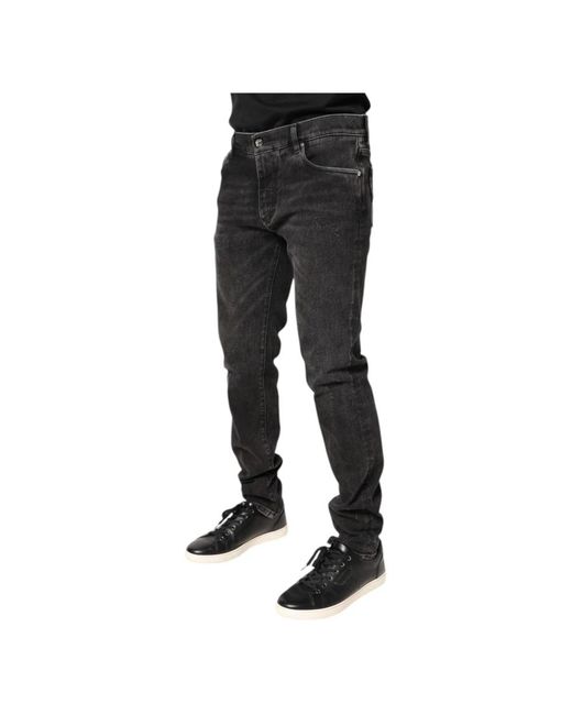 Dolce & Gabbana Black Slim-Fit Jeans for men