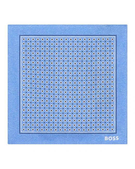 HUGO Blue Pocket Scarves for men