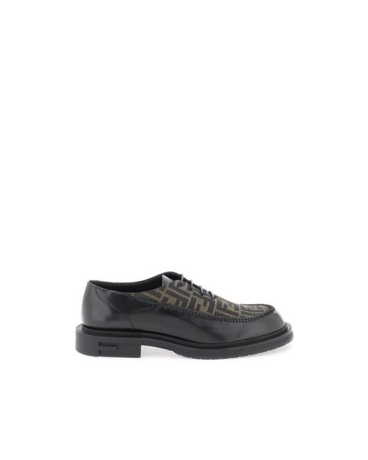 Fendi Black Laced Shoes for men