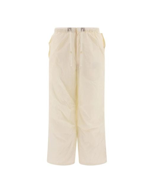Wide Trousers di Beams Plus in Natural da Uomo