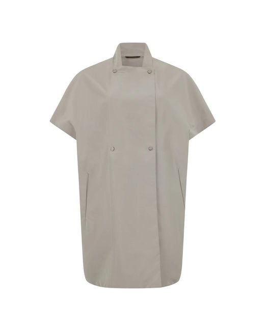Moorer Gray Double-Breasted Coats