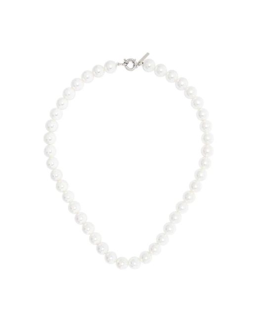 Collana di perle di conchiglia bianca di Ernest W. Baker in White da Uomo