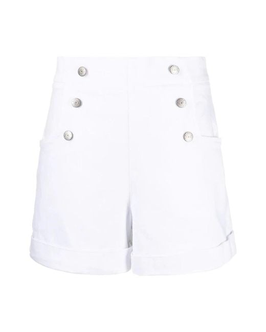P.A.R.O.S.H. White Casual Shorts