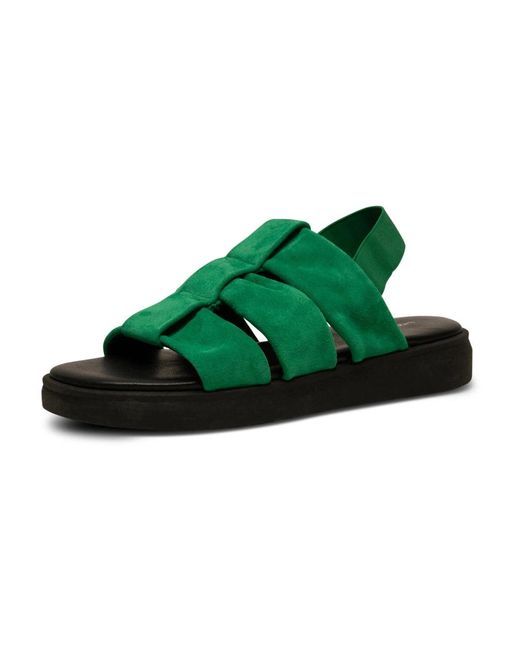 Shoe The Bear Green Flat Sandals