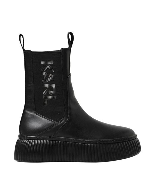 Karl Lagerfeld Black Chelsea Boots