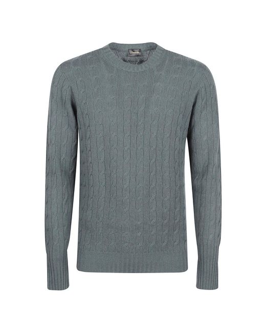 Drumohr Round-Neck Knitwear in het Gray voor heren