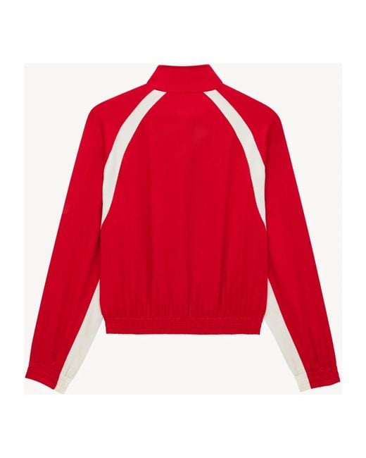 Saint Laurent Jassen ,Rood ,Rode Jas Met Ritssluiting Aan De Voorkant in het Red voor heren