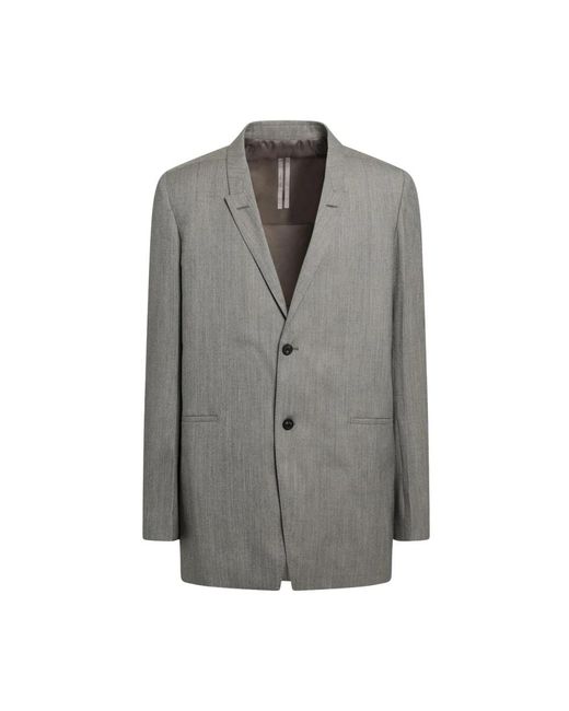Rick Owens Gray Blazers for men