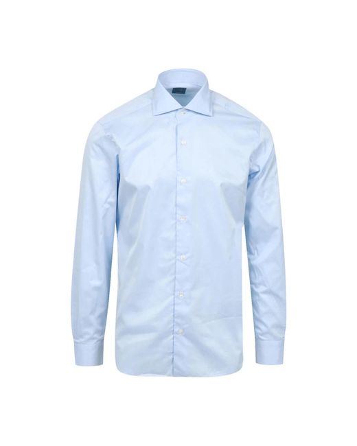 Barba Napoli Casual Shirts in het Blue voor heren
