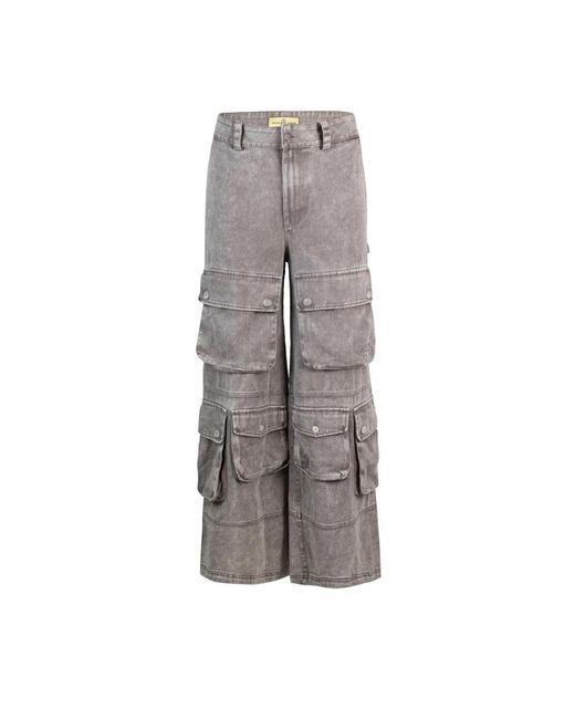UNTITLED ARTWORKS Gray Wide Trousers for men