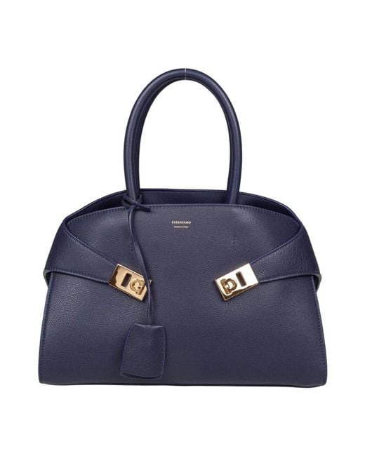 Ferragamo Blue Handbags