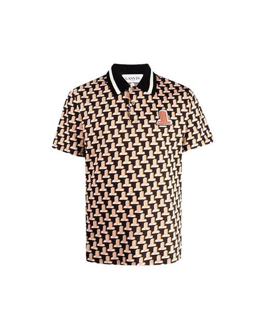 Lanvin Black Polo Shirts for men