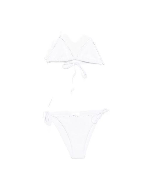 Hunza G White Bikinis