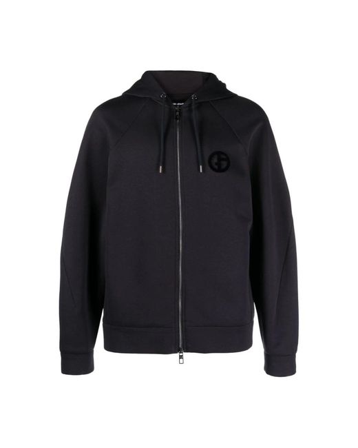 Giorgio Armani Blue Zip-Throughs for men