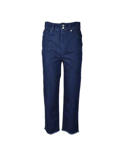 Straight Jeans Love Moschino en coloris Blue