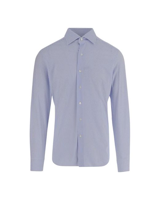 Alessandro Gherardi Blue Formal Shirts for men