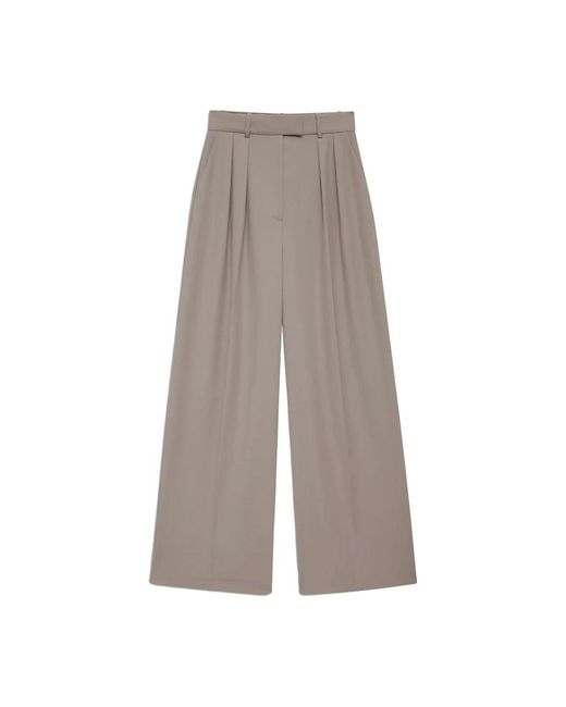 Anine Bing Gray Wide Trousers