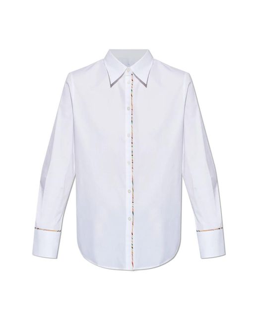 Paul Smith Overhemden ,Wit ,Katoen Klassiek Overhemd in het Blue