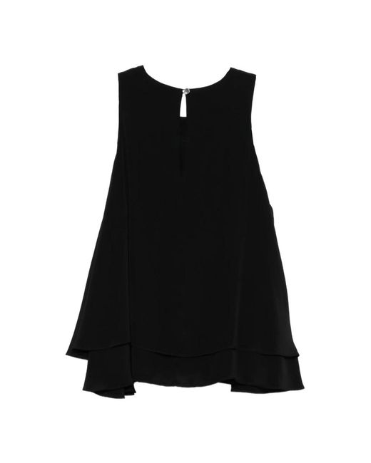 AMI Black Sleeveless Tops