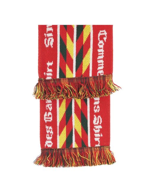Comme des Garçons Red Winter Scarves for men