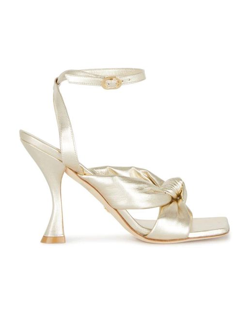 Stuart Weitzman Metallic High Heel Sandals