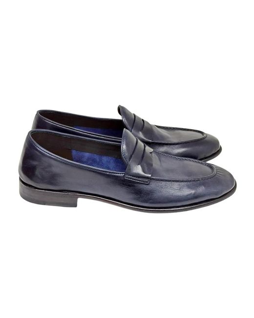 Alberto Fasciani Blue Loafers for men