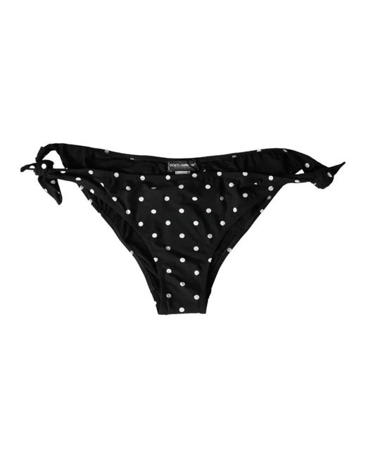 Dolce & Gabbana Bikini Bikinibroekje Polka Dot Stijl in het Black