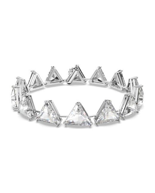 Swarovski Metallic Millenia Rhodium Finish Crystal Bracelet