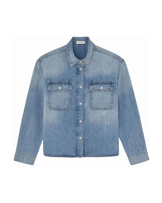 Anine Bing Blue Denim Jackets