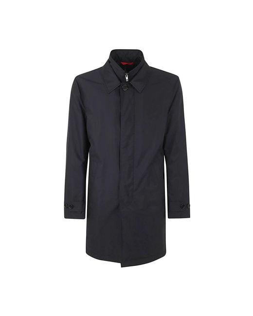 Fay Blue Single-Breasted Coats for men