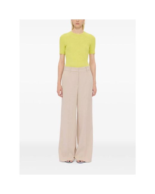 MSGM Natural Wide Trousers